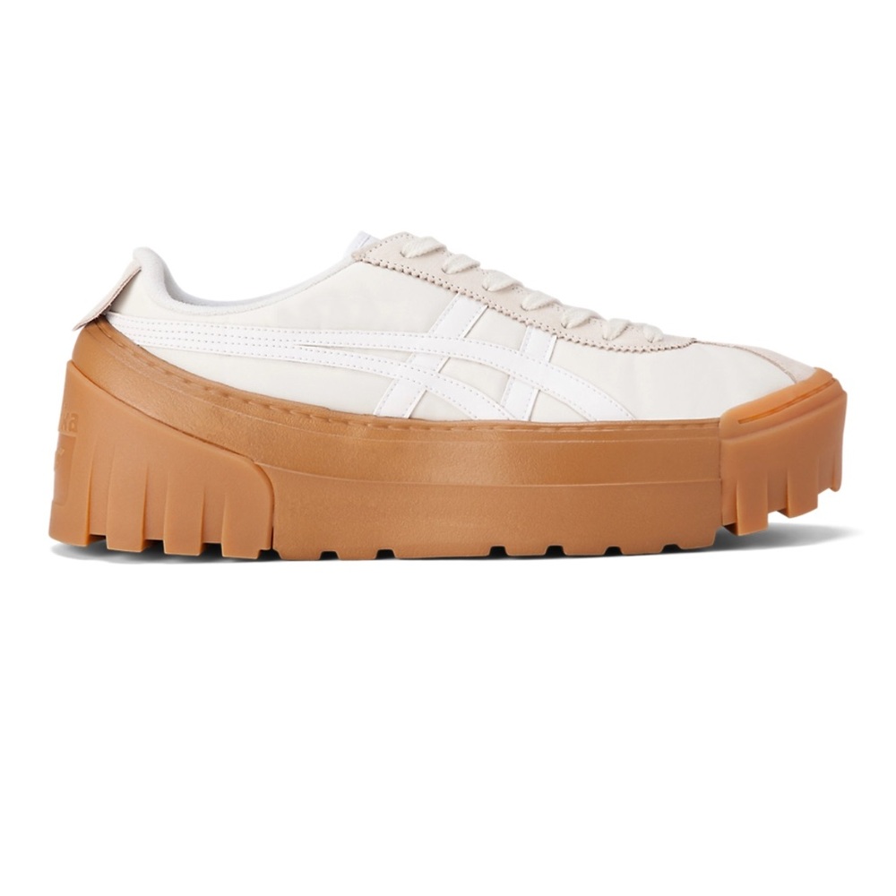 Onitsuka Tiger by Asics White and Tan Sneakers